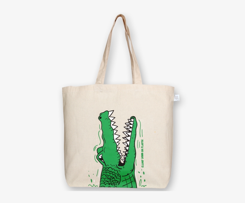 Canvas Large Tote Bag Crocs Natural-ecoright, transparent png #6910745