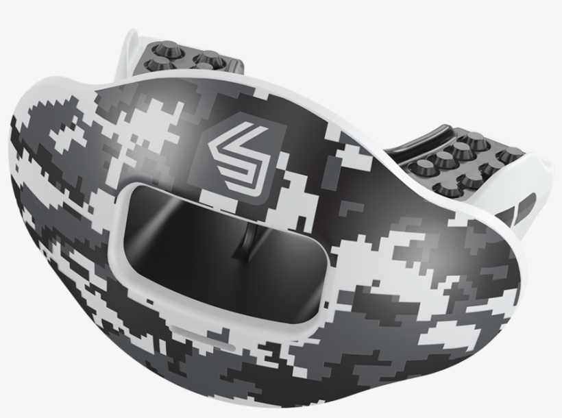 Black Camo Max Airflow Football Mouthguard Free Transparent PNG