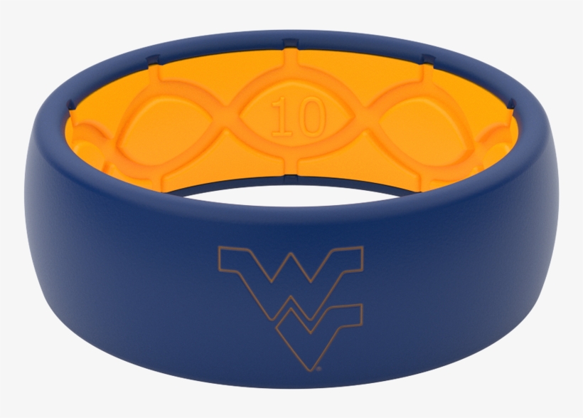 West Virginia Collegiate Silicone Rings Outline, transparent png #6913119