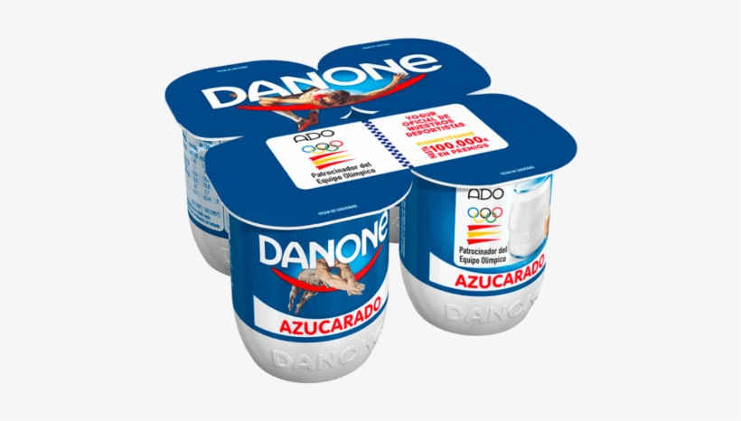 Danone Yoghurt Naturligt Sötad Smak 4 St X 125 G, transparent png #6915446