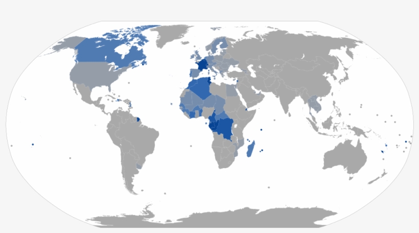 Geographical Distribution Of French Speakers, transparent png #6916363