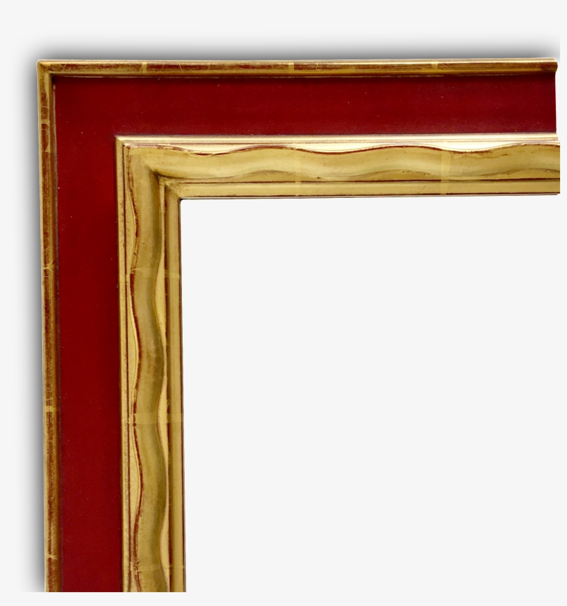 Hand Carved Gold Gilded Frame For Mirror, transparent png #6916561