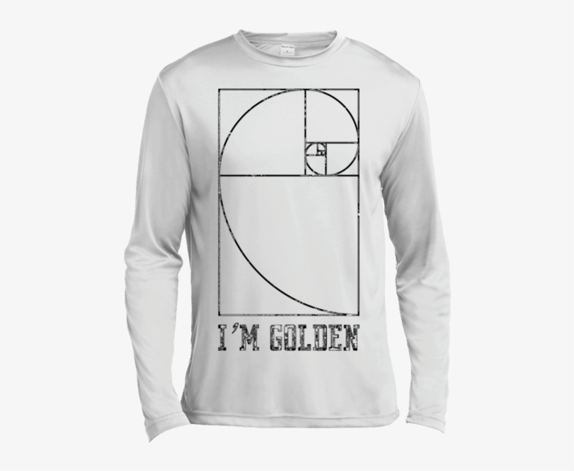 I'm Golden T-shirt Golden Ratio, Fibonacci Spiral Funny, transparent png #6918070