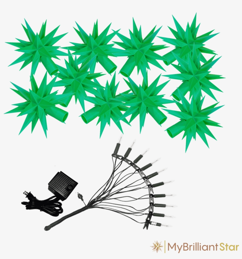 Herrnhut Stars Chain Green V=1502077666, transparent png #6919179