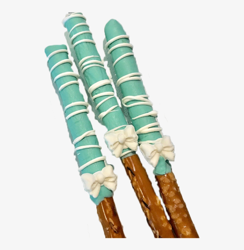 Tiffany Blue Teal White Rods With Bow, transparent png #6920298