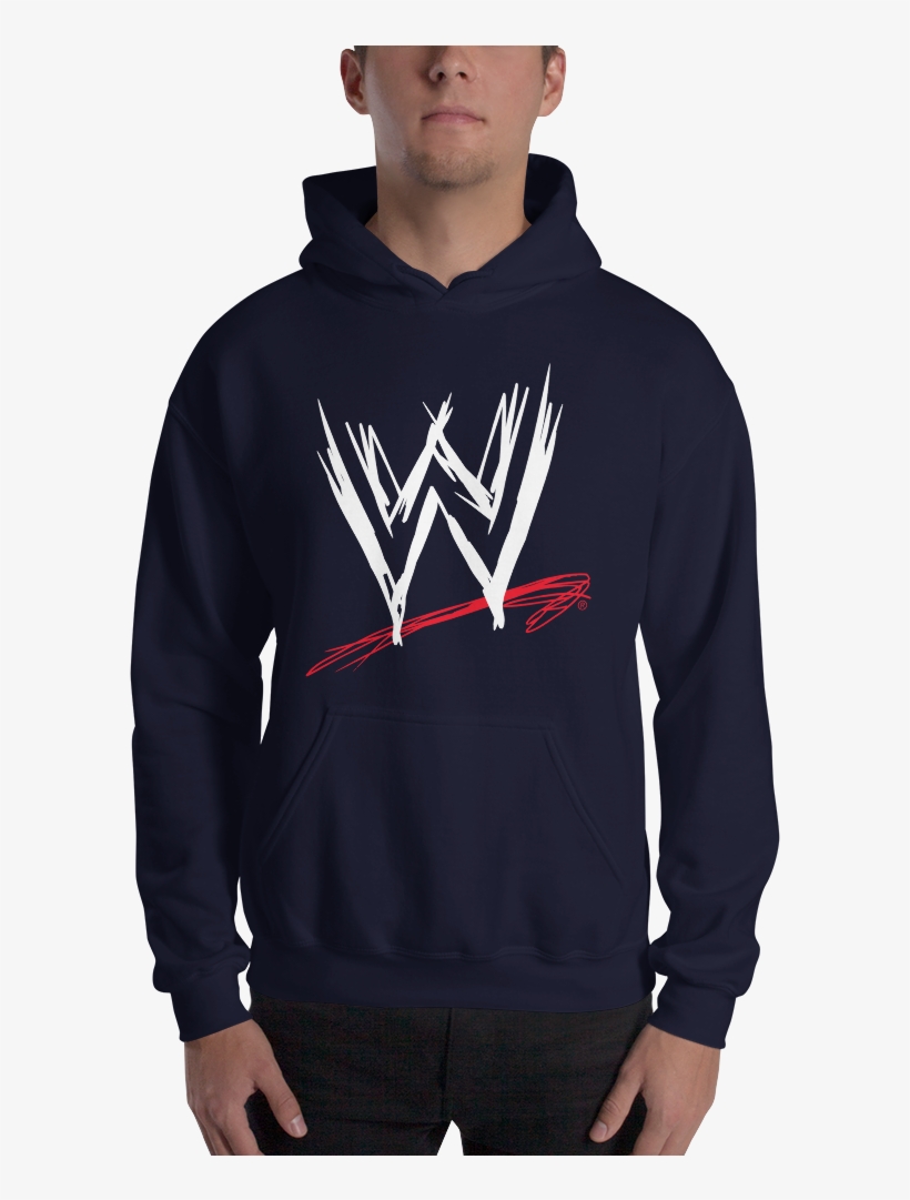 Wwe Scratch Logo Pullover Hoodie Sweatshirt, transparent png #6920570