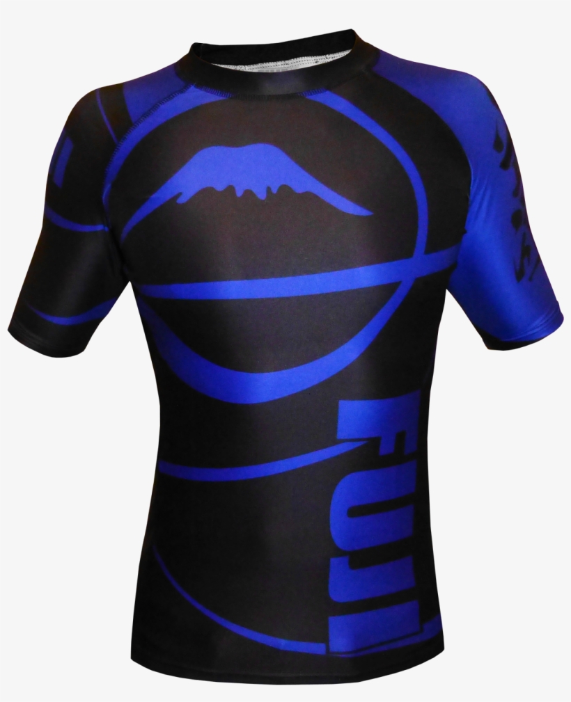 Fuji Sports Freestyle Ibjjf Ranked Rashguard Blue Short, transparent png #6922938
