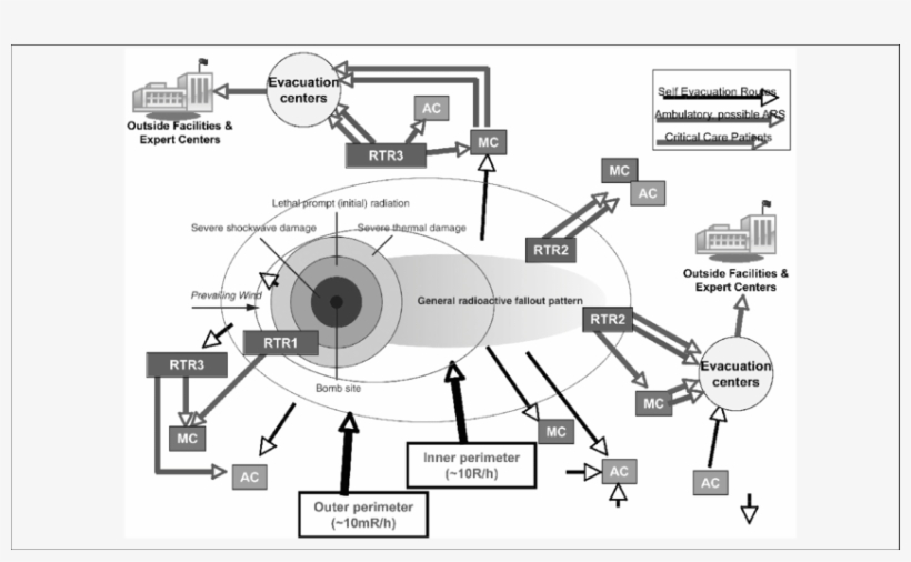 Diagram Of The Radiation Triage, Transport, And Treatment, transparent png #6923518