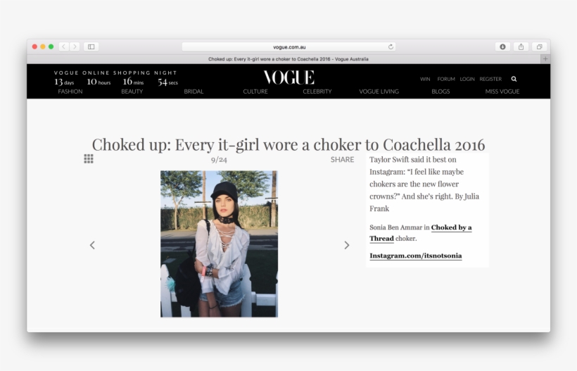 Http - //www - Vogue - Com - Up Every It Girl Wore, transparent png #6923682