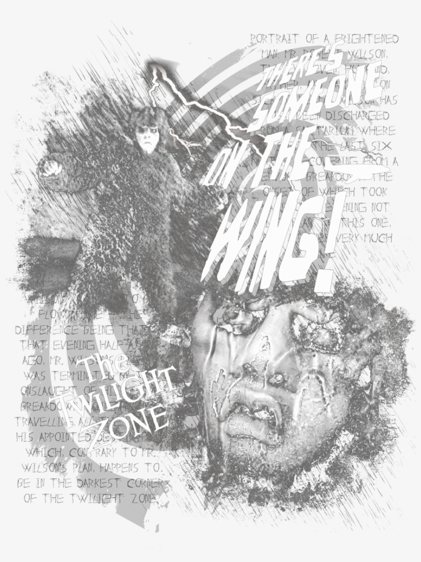 The Twilight Zone Someone On The Wing Kid's T-shirt, transparent png #6925836