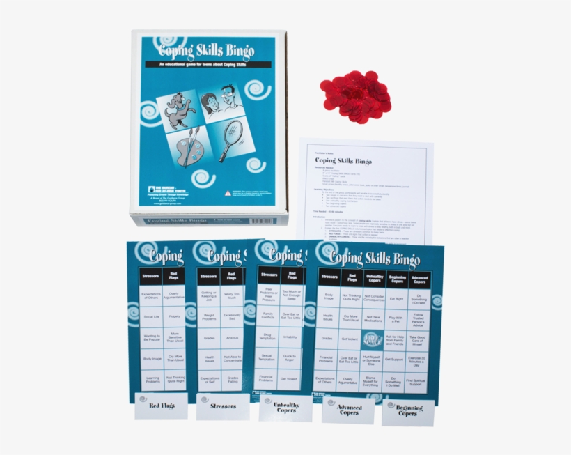 Coping Skills Bingo Game, transparent png #6926347