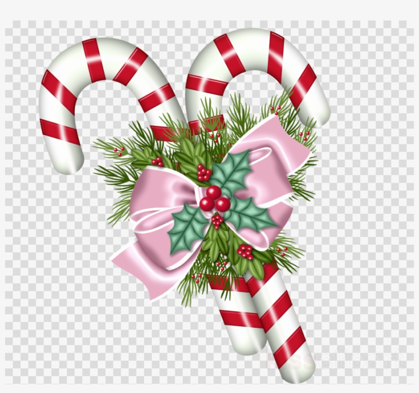 Christmas Card Decorations Png Clipart Candy Cane Christmas, transparent png #6929376