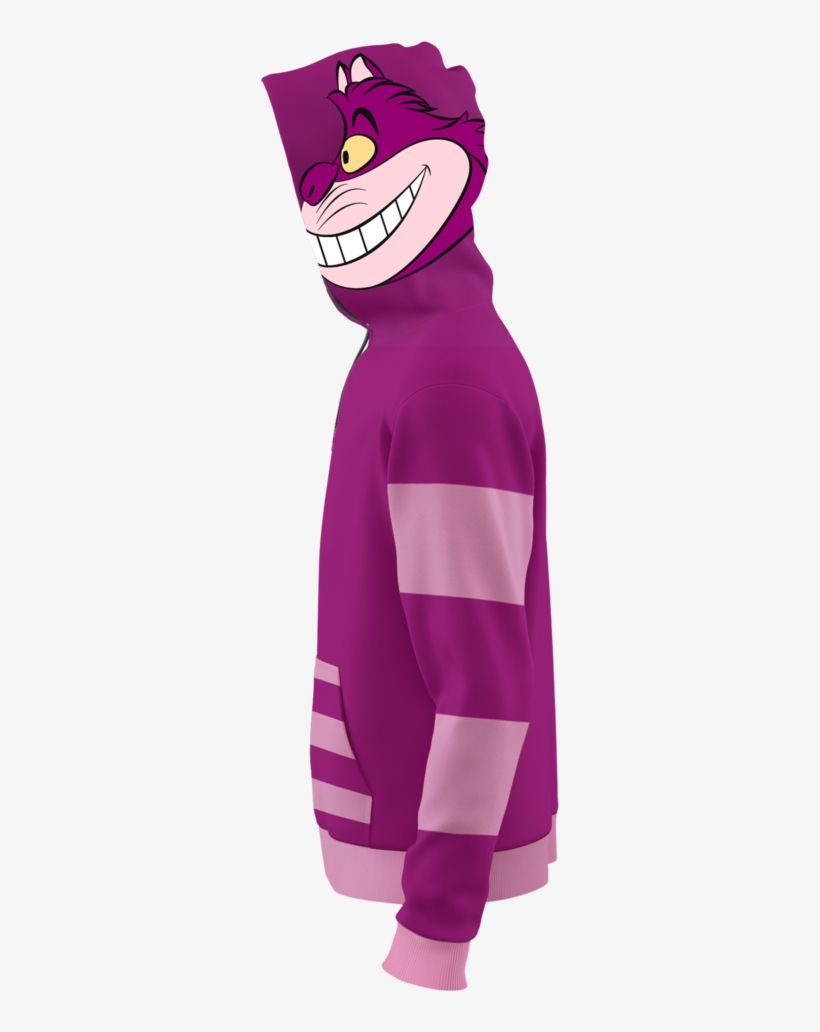 Cheshire Cat Costume Zip Hoodie, transparent png #6931259