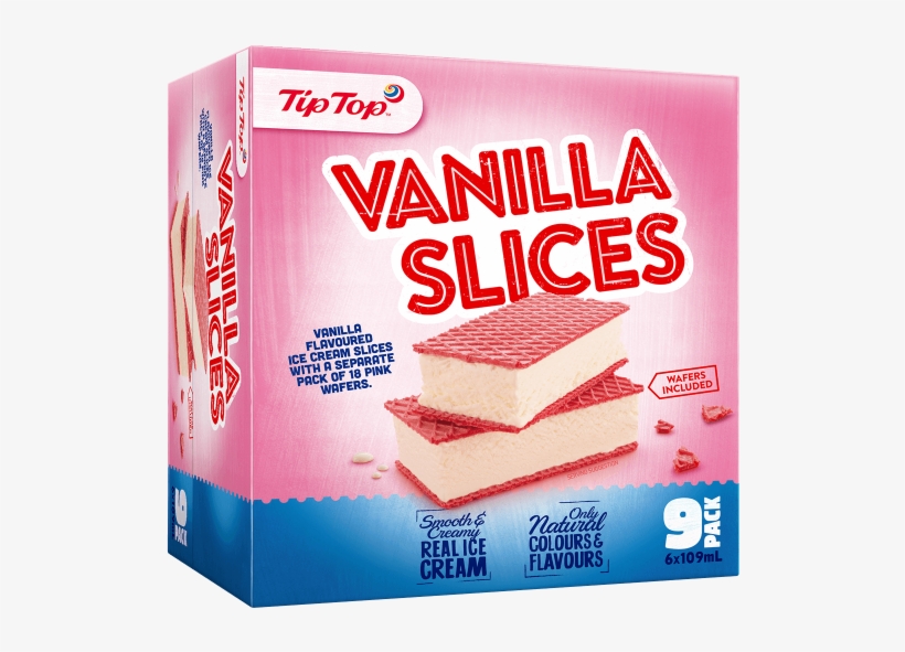 Tip Top Vanilla Ice Cream Slices, transparent png #6931908