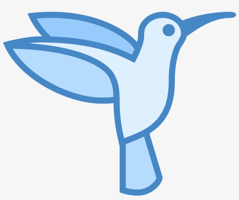 It's A Outline Of A Humming Bird As It Is Flying With, transparent png #6933464