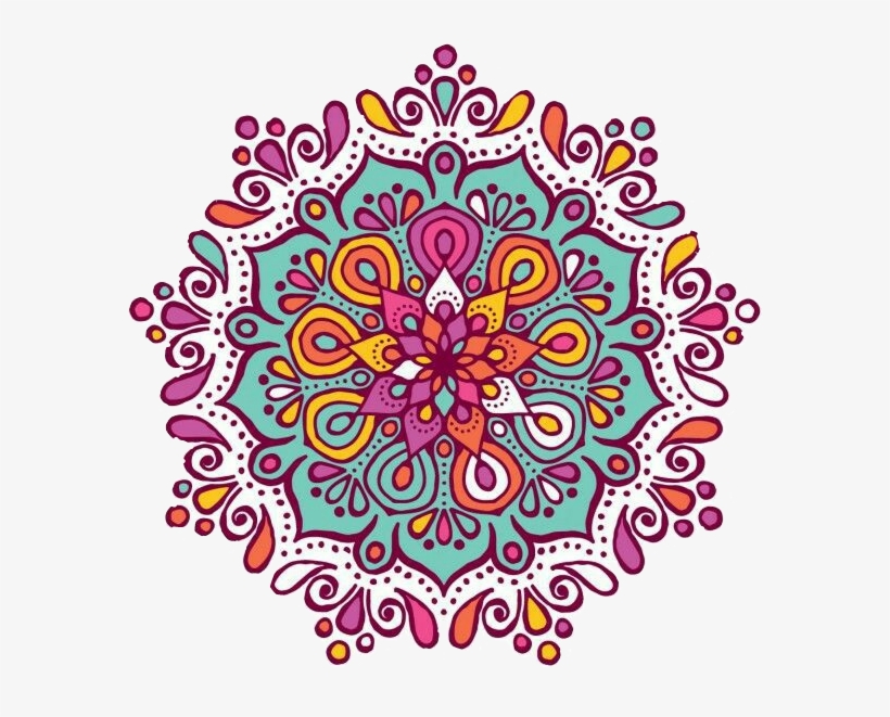 Mandala Colorful Emotions Stickers Beautiful Png Download, transparent png #6933467