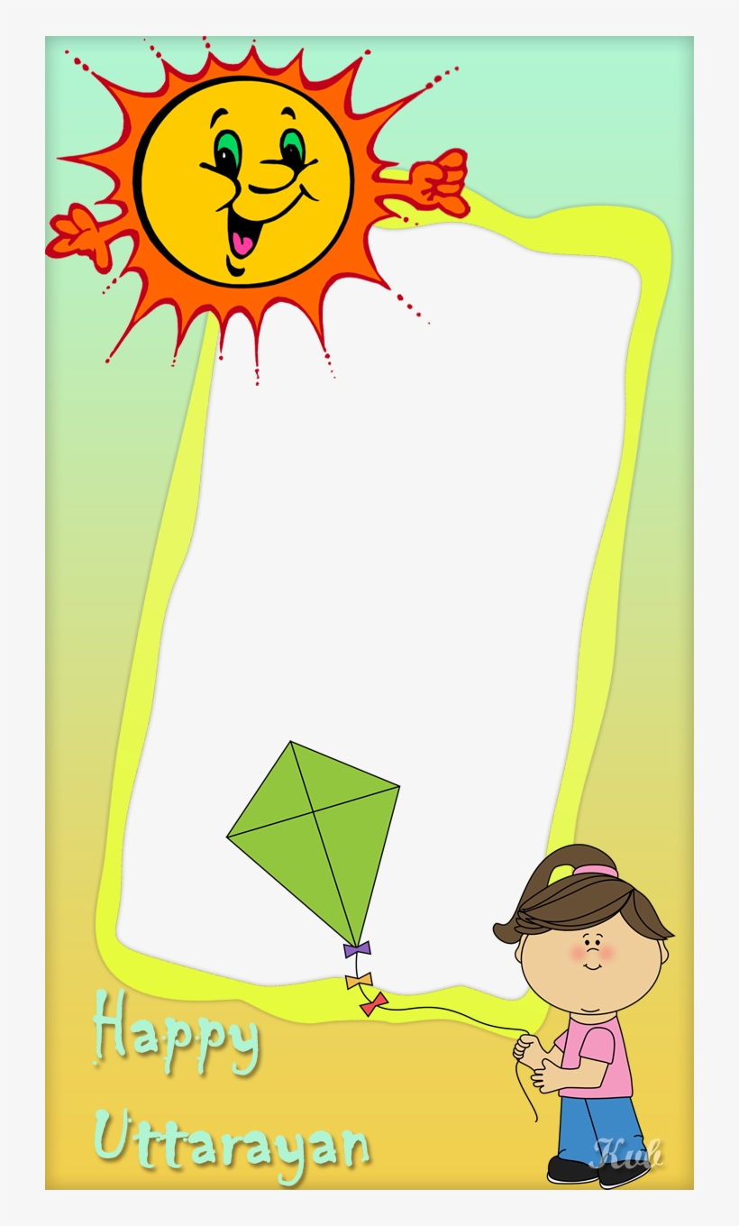 Girl Flying Kite Frame, transparent png #6934480