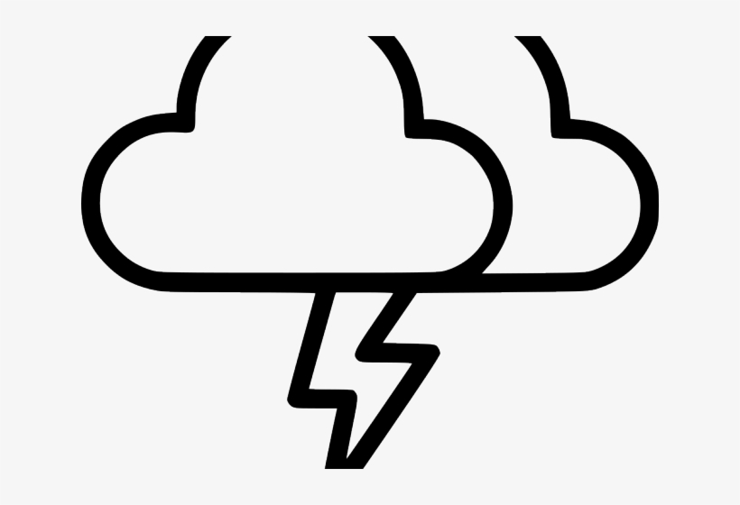 Drawn Lightening Thundercloud, transparent png #6937810