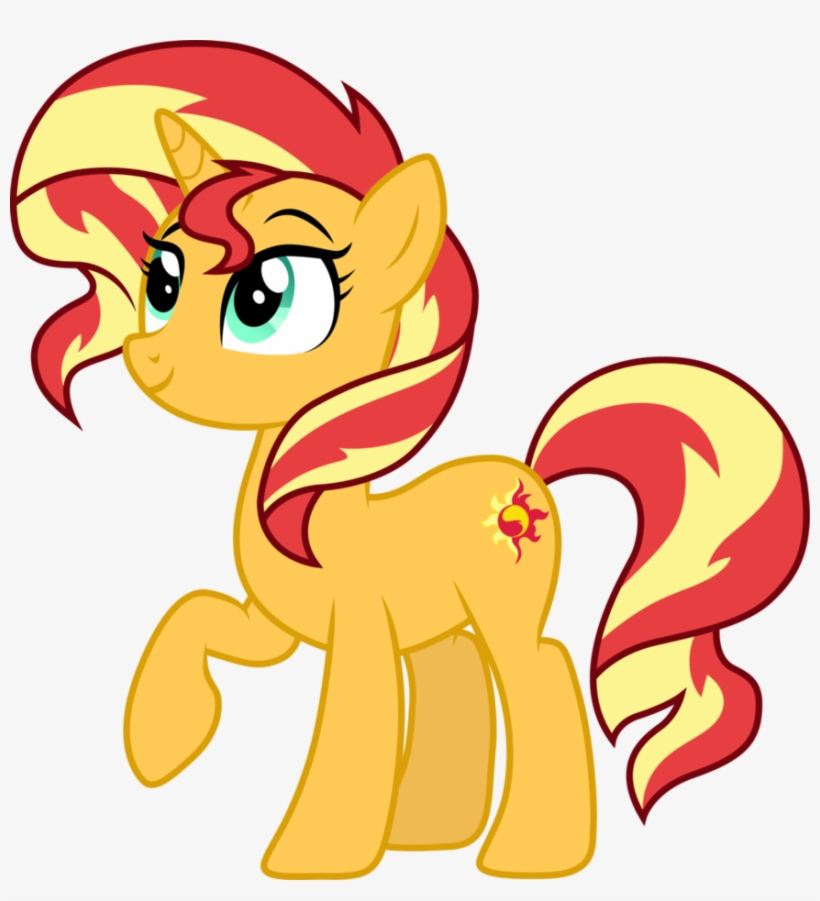 Sunset Shimmer Pony By Cloudyglow-dbnxf63, transparent png #6939816