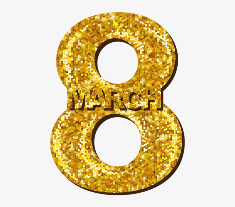 Download 8th March Gold Transparent Png Images Background, transparent png #6939925