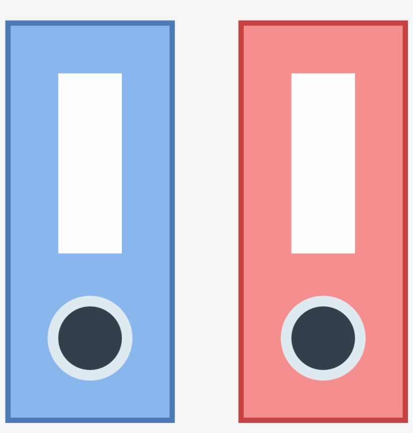 Folder Z Segregatorami Icon, transparent png #6942234