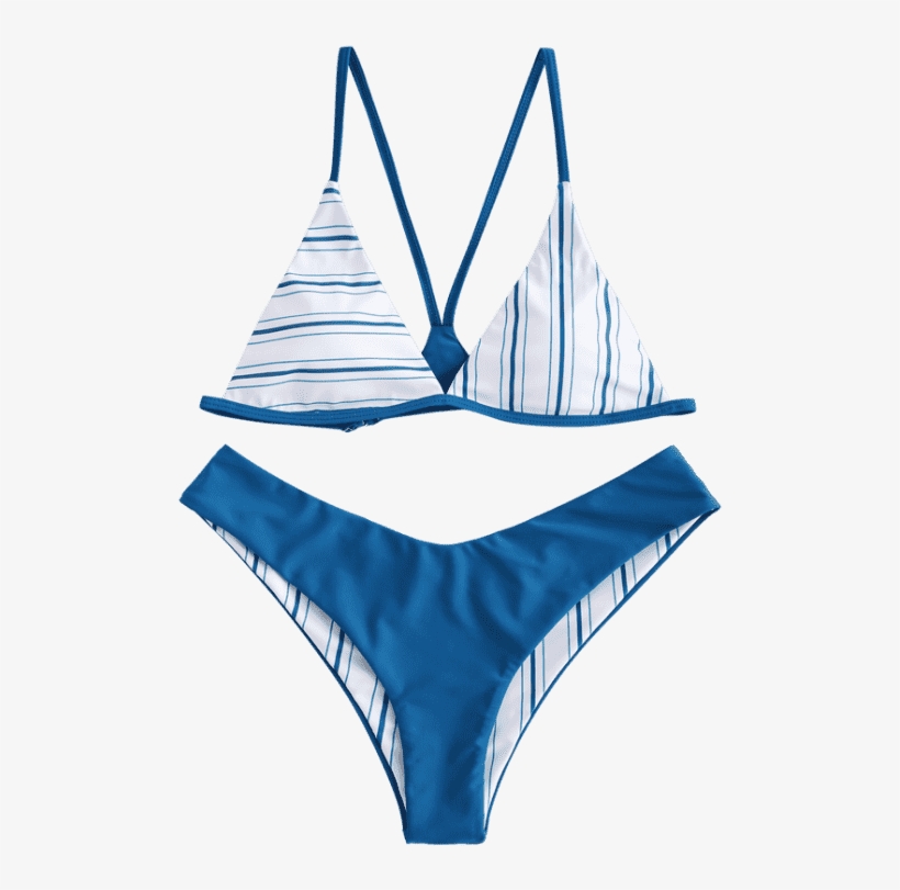 Y Zaful Back Bikini Set Striped S Ojos Azules Dq7qwt8r, transparent png #6942431
