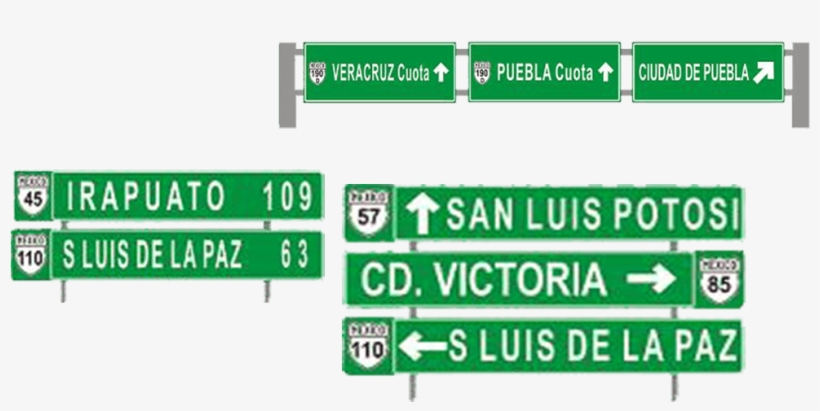 Estas Señales Se Usan Para Identificar Las Calles Por, transparent png #6944172