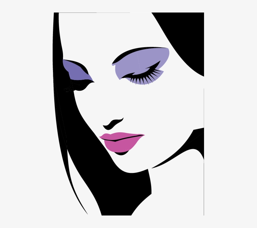 Portrait With Make Up Sticker, transparent png #6944340