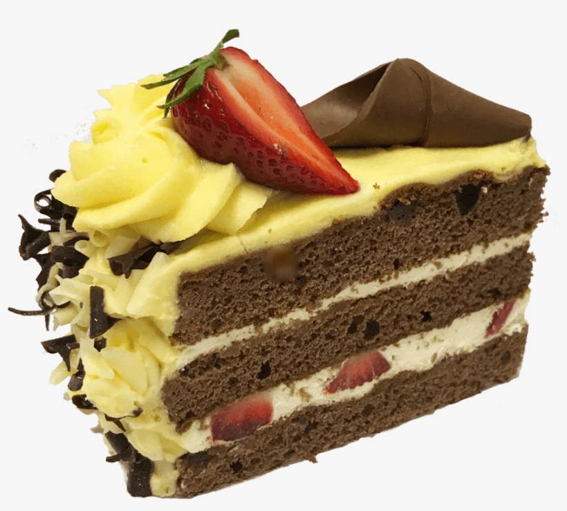 Fresh Handmade The Chocolate & Strawberry Slice Order, transparent png #6944798