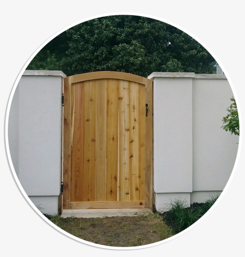 Custom Residential Wood Fence By Hurricane Fence, transparent png #6945000