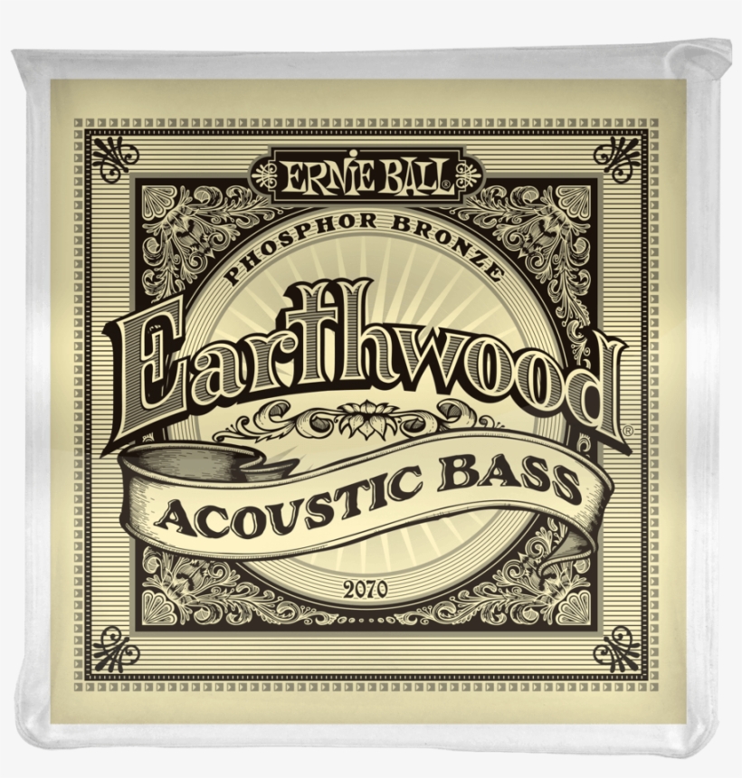 Ernie Ball Earthwood Phosphor Bronze Acoustic Bass, transparent png #6946885