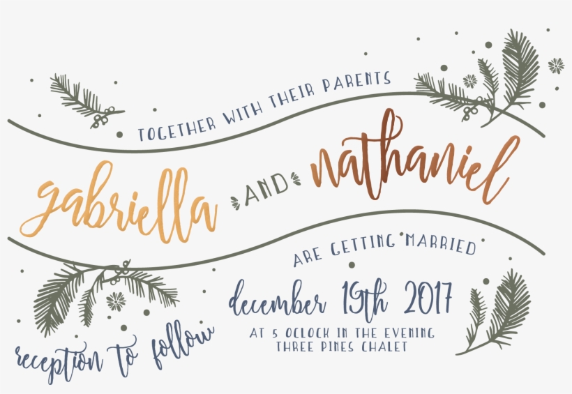 Copper Foil Invitations Floral, transparent png #6947089