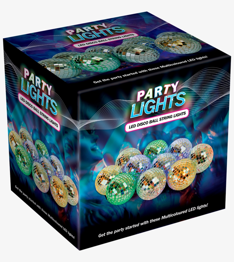 Led Disco Ball String Light, transparent png #6947096