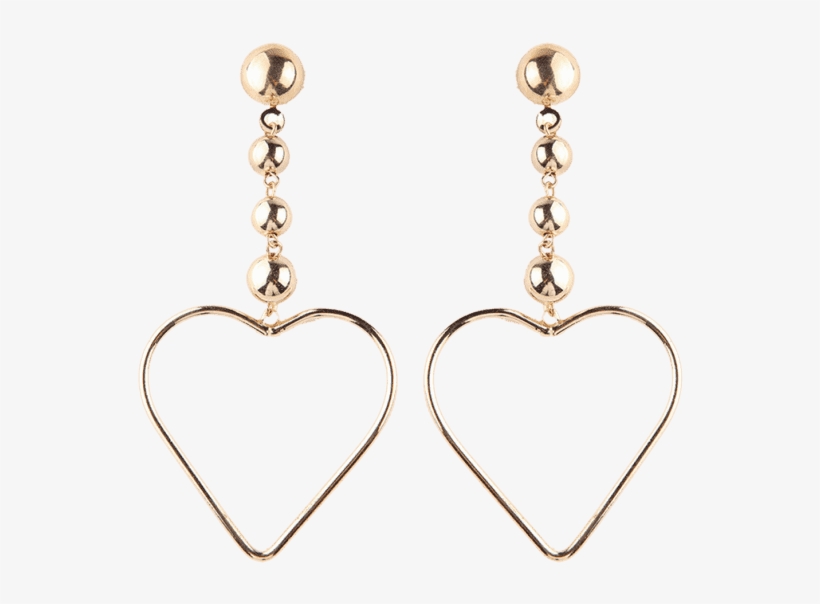 Hollow Out Corazón Pendientes, transparent png #6950397