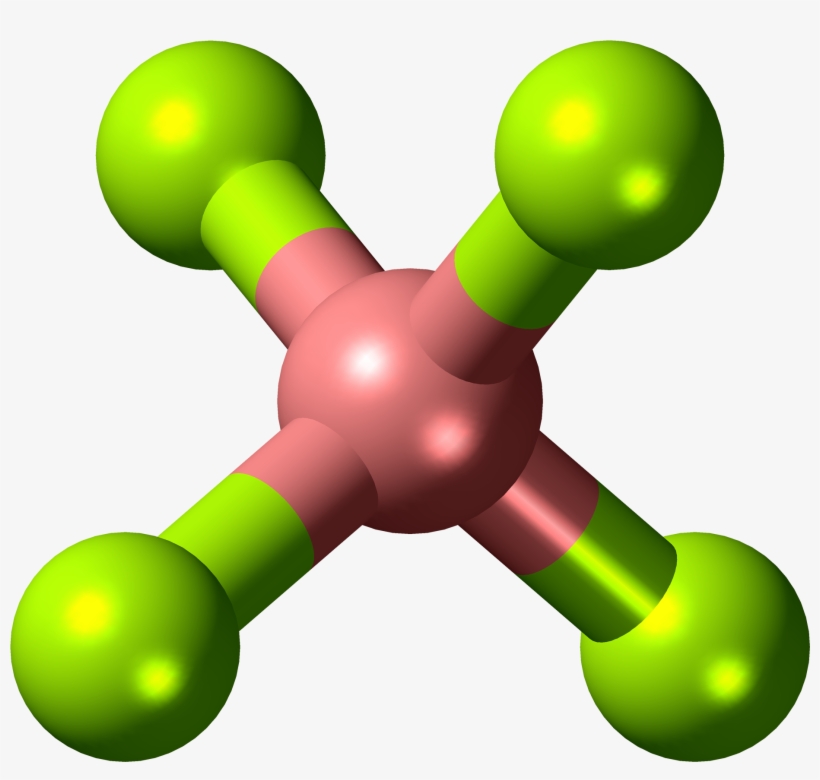 Tetrafluoroborate Anion 3d Ball, transparent png #6951532