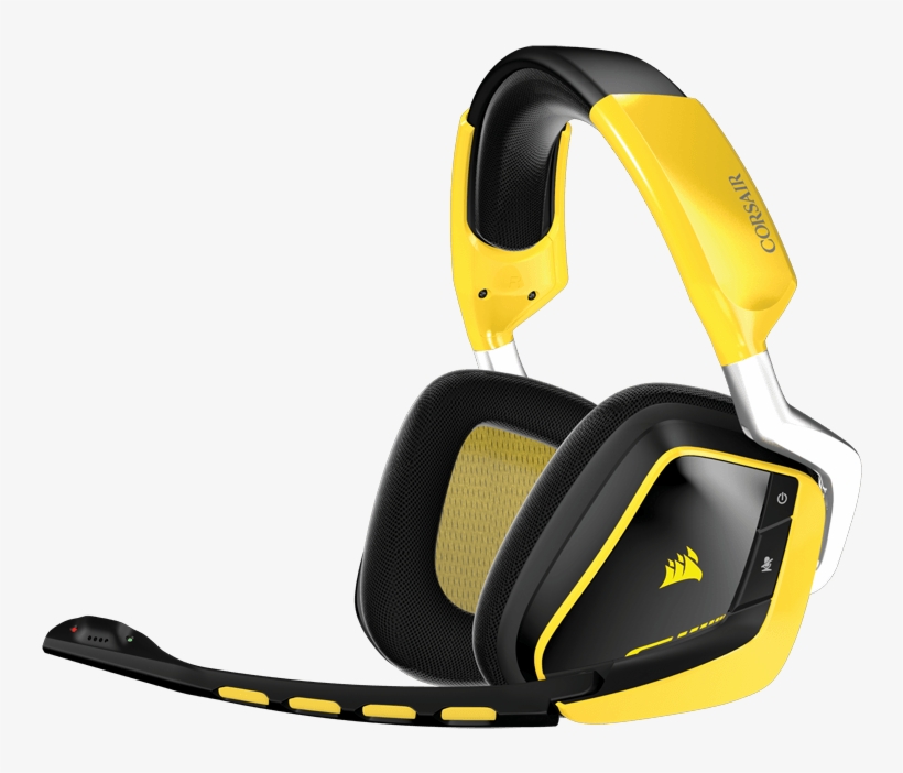 Corsair Gaming Void Rgb Wireless Se Yellow Jacket Gaming, transparent png #6953389
