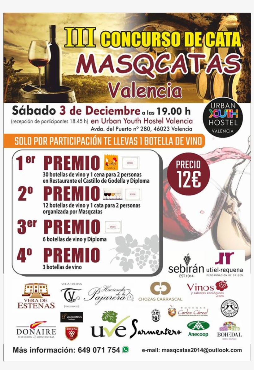 Tercer Concurso De Cata Masqcatas Valencia, El 3 De, transparent png #6955297