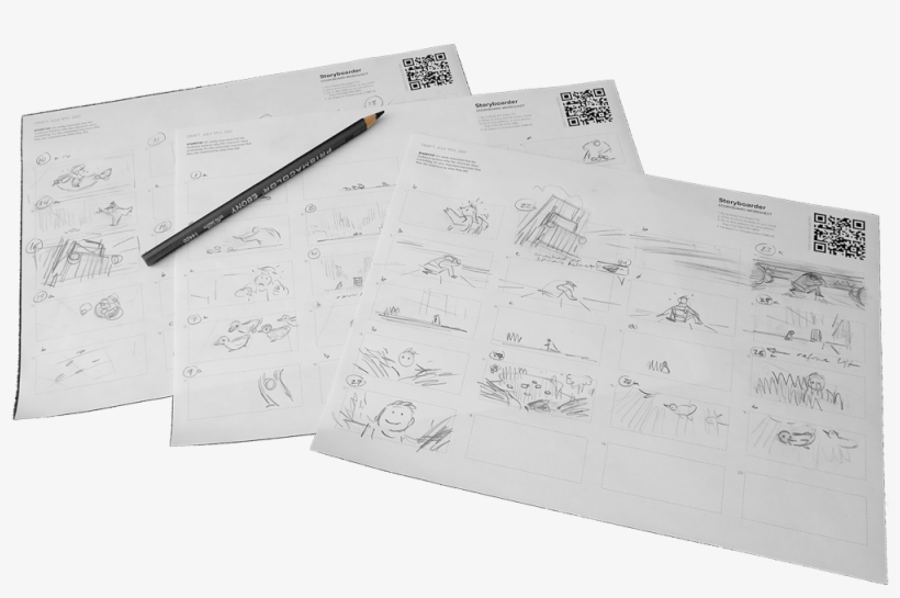 Print Out Storyboard Pages, Draw Storyboards, Then, transparent png #6957369