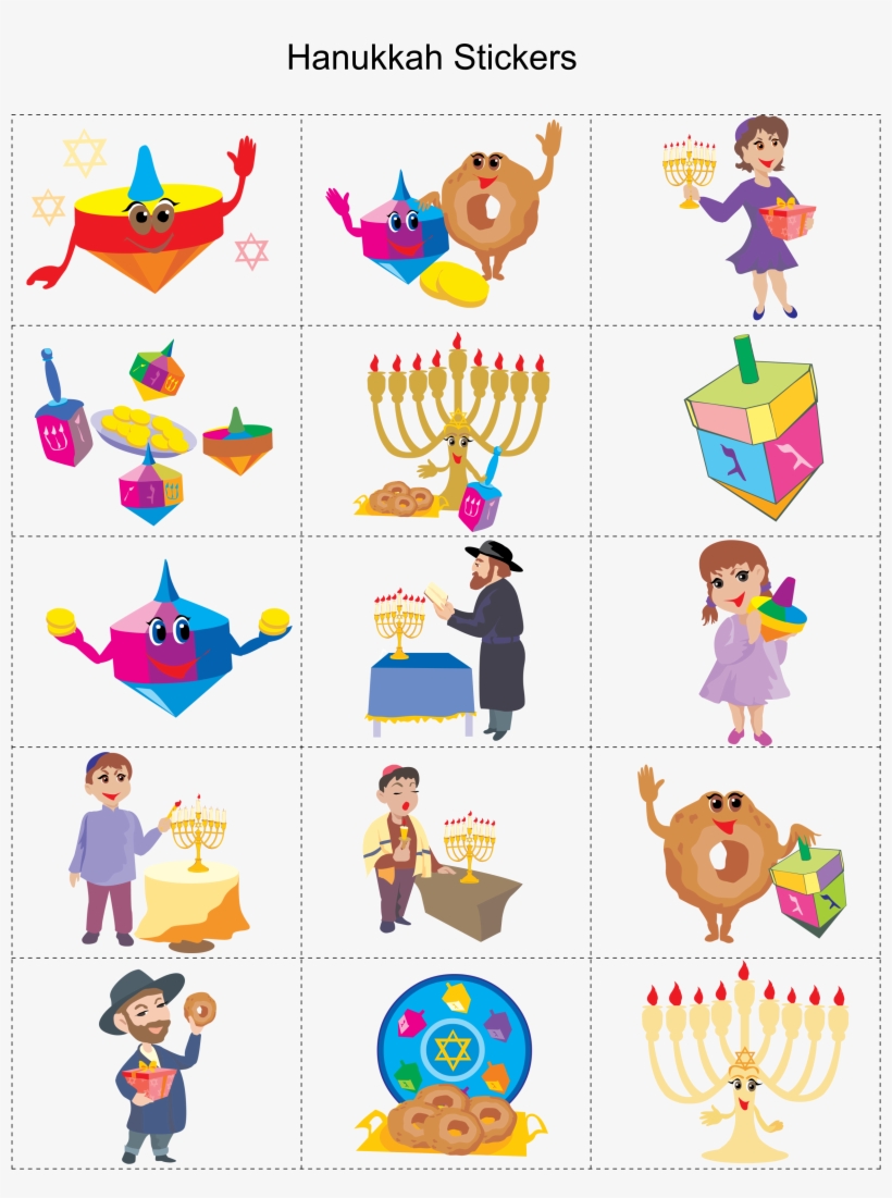 Hanukkah Printable Stickers Hanukkah Crafts, Happy, transparent png #6961303