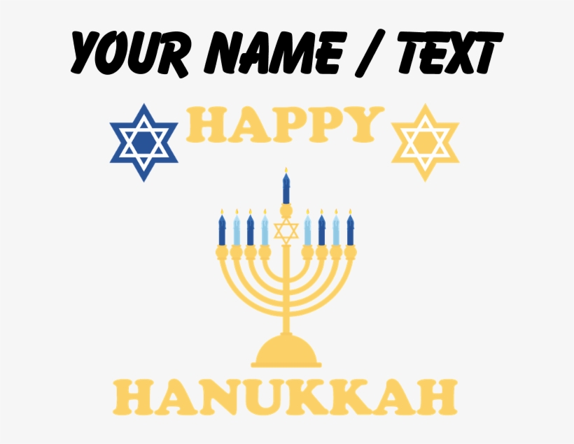 Custom Happy Hanukkah Tote Bag, transparent png #6961488