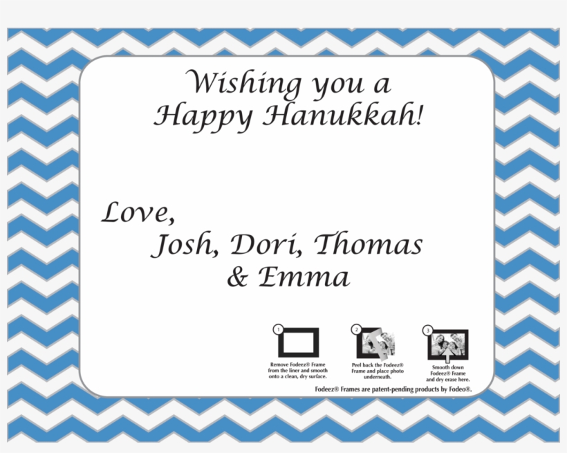Fodeez Peel & Stick Hanukkah Card, transparent png #6961744