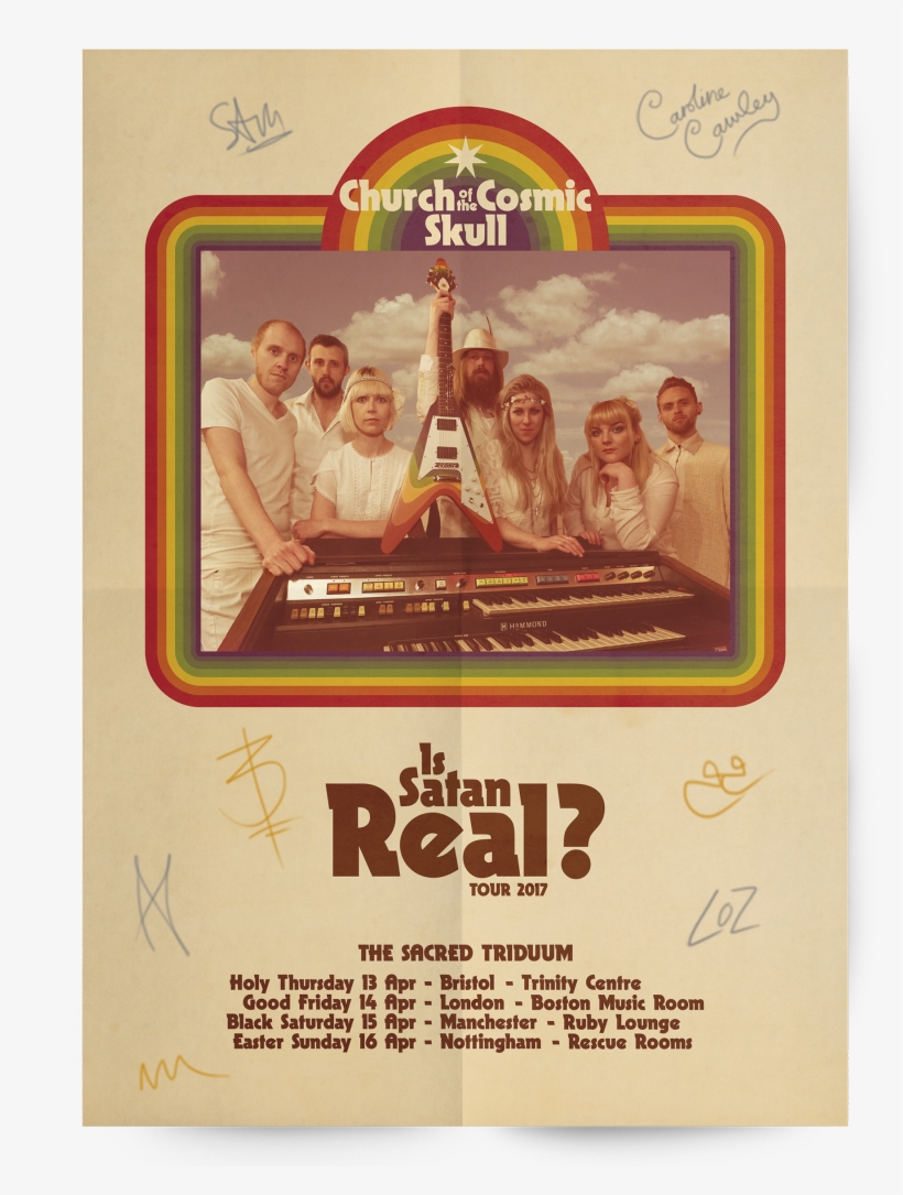 Is Satan Real Ltd Edition A2 Signed Tour Poster, transparent png #6962104