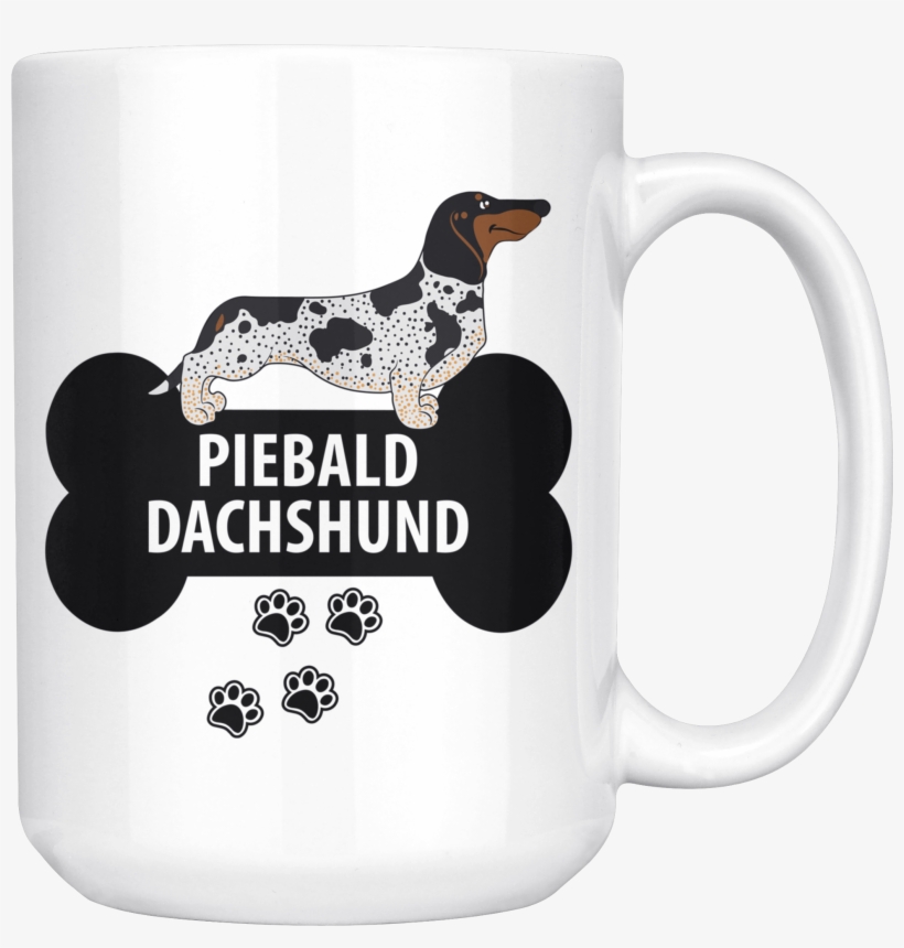 Piebald Dachshund Mug, transparent png #6963187