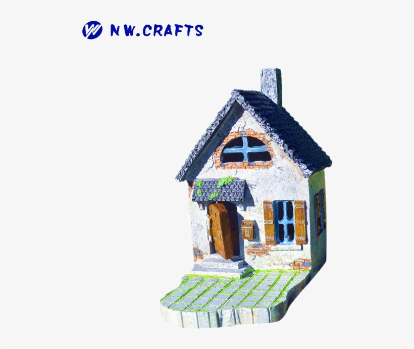 Miniature Fairy House Garden Resin Mini Country Cottage, transparent png #6964592