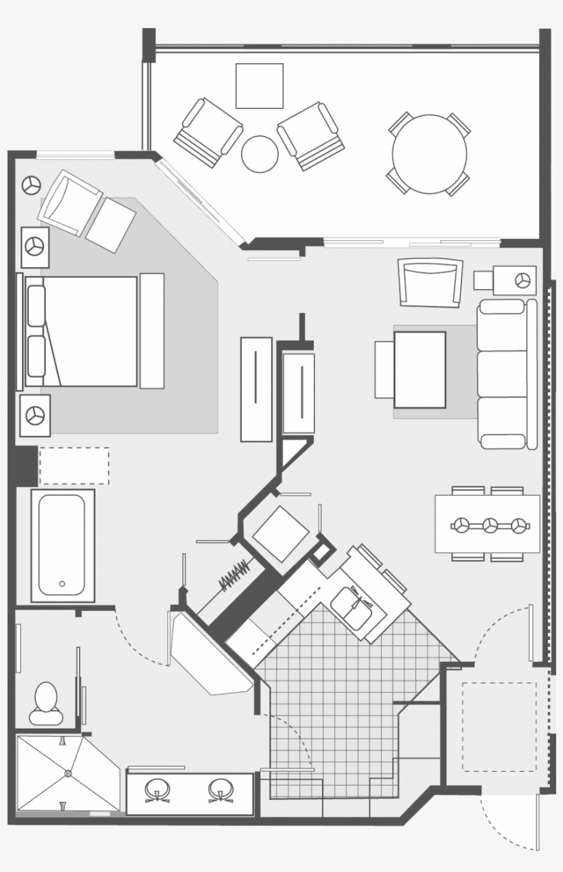 San Diego Mv 1br Villa, transparent png #6964596