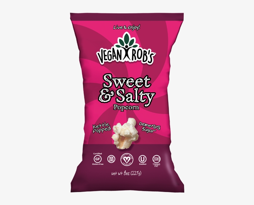 Rob's Brands Vegan Rob's Sweet & Salty Popcorn, transparent png #6968400