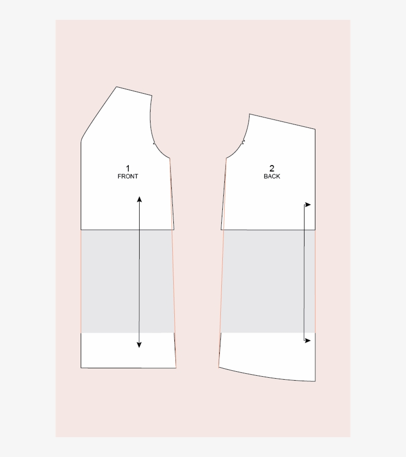 1/ Cortar Las Piezas Del Delantero Y De La Espalda, transparent png #6969541