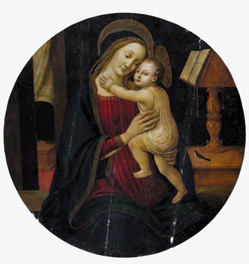Arcangelo Di Jacopo Del Sellaio Virgen Con Niño, transparent png #6971458