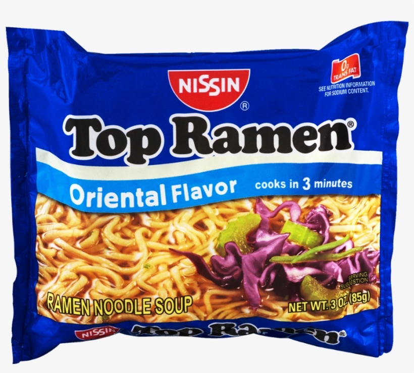 Nissin Top Ramen Oriental Flavor, 3 Oz, transparent png #6971499