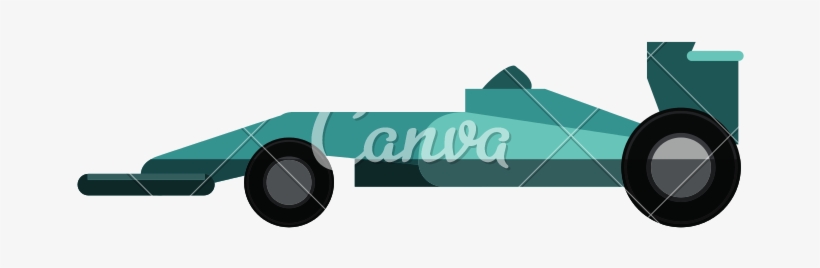 Speed Race Car Vehicle Flat Illustration Icon, transparent png #6971700